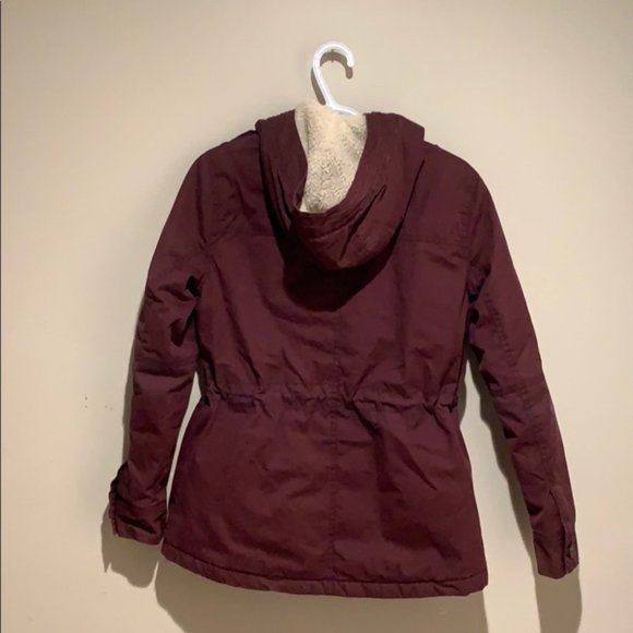 American Eagle Maroon Parka - Women’s Size XS - Picture 3 of 5